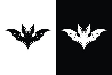 Download Bat Silhouette Vectors Icon High Quality Black And White Graphics.