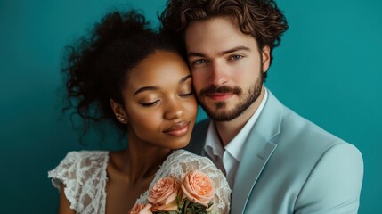 Valentine day portrait, 14 february, hugging kissing intimate pose Love relationship, Couple portrait, for valentine sale ad promos, social media, website blogs aged love lifetime partner marriage