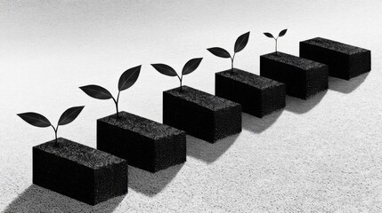 Growth Stages: A Minimalist Abstract of Progress