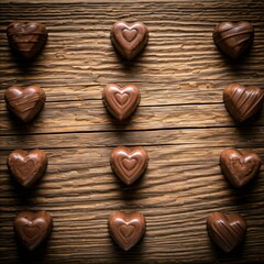 heart shaped chocolate candy