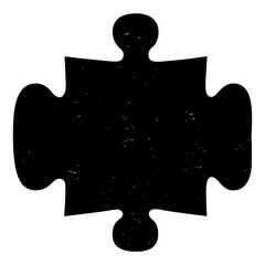 Puzzle Unity vector silhouette