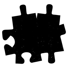 Puzzle Unity vector silhouette