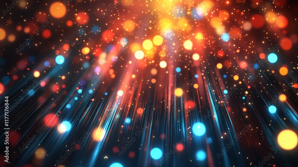 Aufkleber vibrant gradient backgrounds representing digital media in a playful broadcasting context