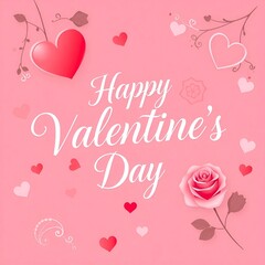 valentines background with hearts