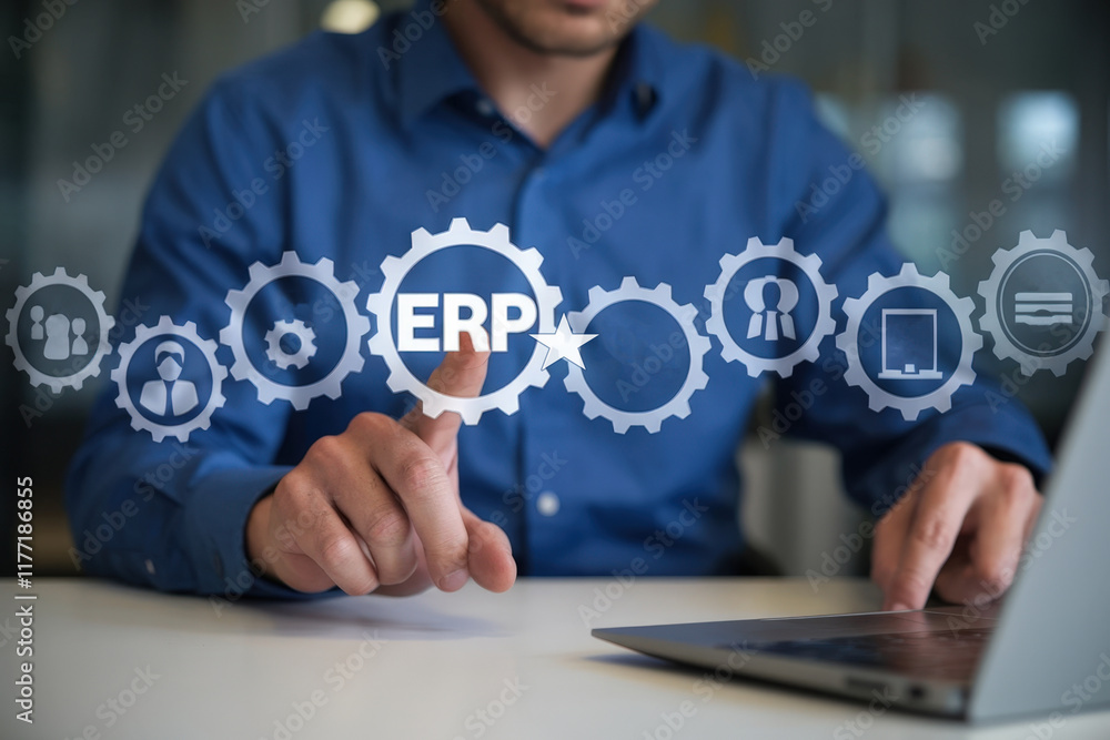 Poster Comprehensive Understanding of Enterprise Resource Planning (ERP) Concept for Business Optimization and Streamlining Operations