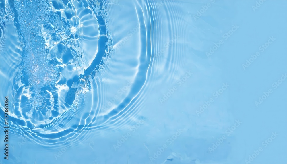 Poster crystal clear rippling water with sunlight reflections creating soothing aquatic patterns ideal for 
