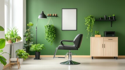A bright living room interior with a wall adorned with vibrant artwork and stylish decor, creating a cozy atmosphere.