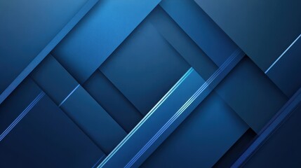 Fototapeta premium Abstract blue squares background