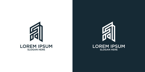 Fototapeta premium building logo design inspiration