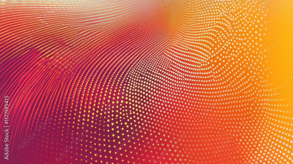 Poster abstract halftone dots. vector illustration . minimal geometric background. halftone dots pattern.