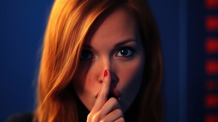 Close-up Portrait of a Woman with Red Hair