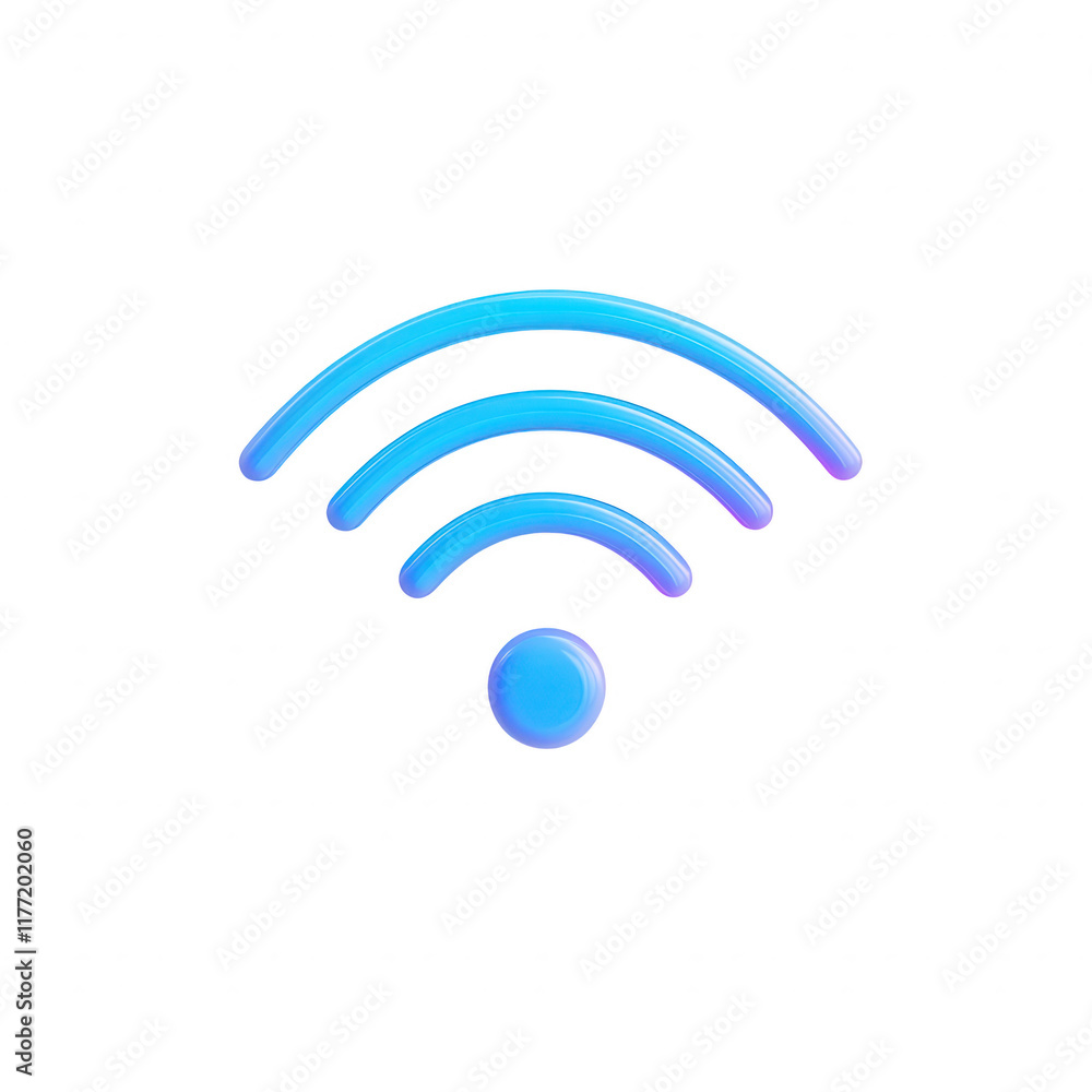 Poster stylish wireless internet symbol representing connectivity and modern communication., isolated on a 