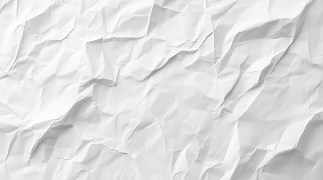 white crumpled paper texture background
