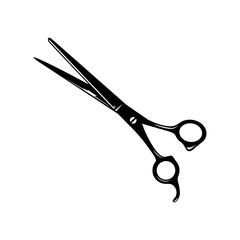 Haircut scissors. Barber tool. Vector isolated illustration on white background