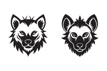 Hyena head logo vector