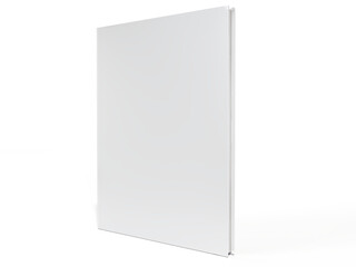 Blank Magazine or Book cover mockup design isolated on white background. Template for presentation...
