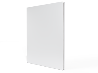 Blank Magazine or Book cover mockup design isolated on white background. Template for presentation a publisher, notebook, catalogs, brochures, magazines, diary, journal, booklet or publication