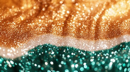 Sparkling Tricolor Glitter Background.