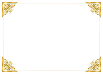 高級、レトロ、ヴィンテージ、シンプルで装飾的なフレーム、背景素材113