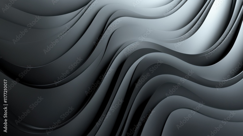 Poster abstract grey gradient room wallpaper with copy space. art and design concept. 3d rendering