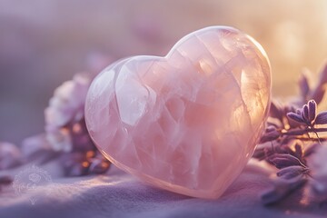 Artistic Valentine heart design with delicate textures and vivid hues, symbolizing love and passion for special moments