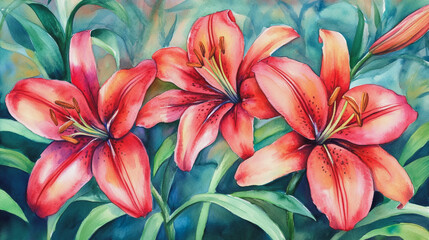 Obraz premium wedding invitation card background vector. Minimal hand painted watercolor botanical flowers texture template background. Design for wedding, vip cover, poster, rsvp moderncard.Valentine's Day