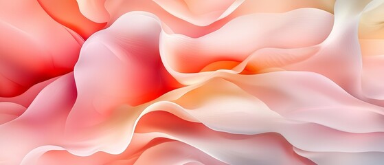 Abstract Pink and Peach Swirling Fabric Texture Background