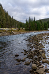 river in the mountains