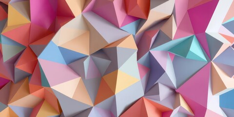 Obraz premium Abstract geometric shapes, vibrant colors, complex patterns, modern, pattern