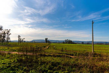 Rural landscape in the pampas of Rio Grande do Sul