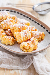 Homemade small apply pastries, sweet dessert