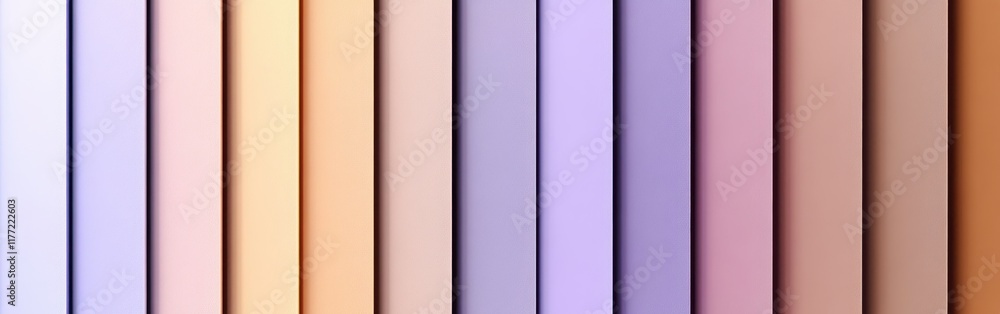 Poster smooth gradient background featuring a harmonious transition of pastel colors from warm to cool shad