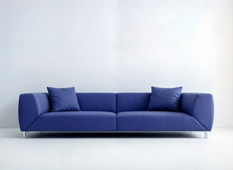 Purple sofa, minimal, beautiful, modern, white background