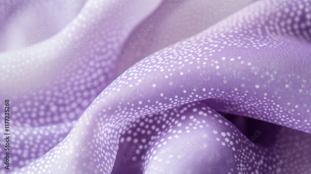 Leinwandbilder Delicate lavender fabric with abstract pencil strokes creating a calming visual texture