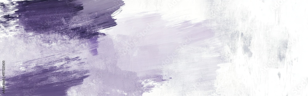 Poster abstract pencil strokes create a dynamic interplay of purple and white hues in a contemporary art co