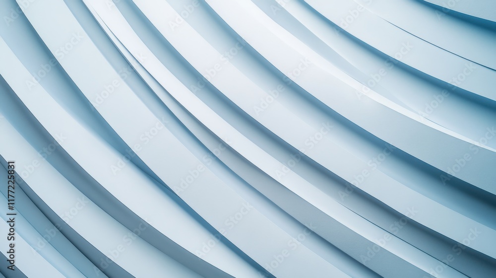 Poster Abstract pastel pencil strokes create a serene backdrop with gentle curves and lines throughout the design