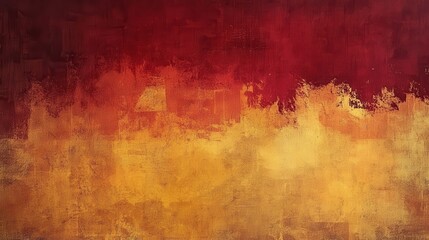 Obraz premium Warm gradient background blending amber and red hues creates a vibrant atmosphere