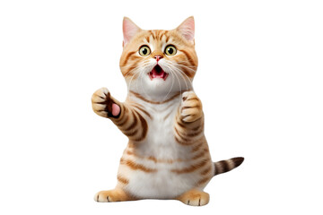 cat isolated on white background