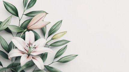 Fototapeta premium wedding invitation card background vector. Minimal hand painted watercolor botanical flowers texture template background. Design for wedding, vip cover, poster, rsvp moderncard.Valentine's Day