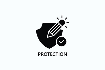 Protection Isolated Vector, Icon Or Logo Sign Symbol Illustration