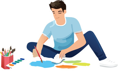 Crayon Brush Style paint