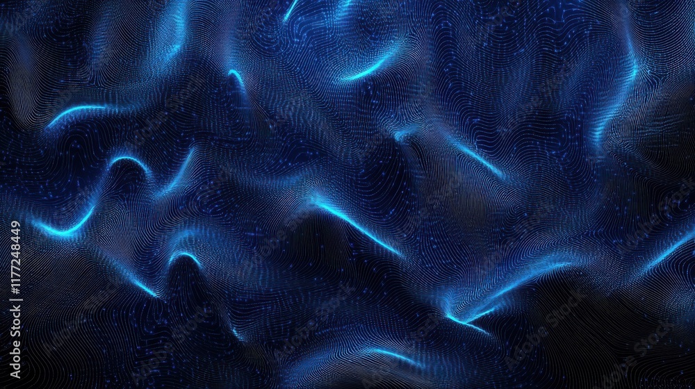 Poster abstract cyber space environment background. digital particles grid virtual reality. graphic concept
