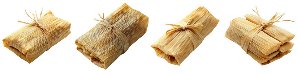 Delicious Traditional Tamales Wrapped in Corn Husks, Perfect for Celebrations and Gatherings, Authentic Mexican Cuisine