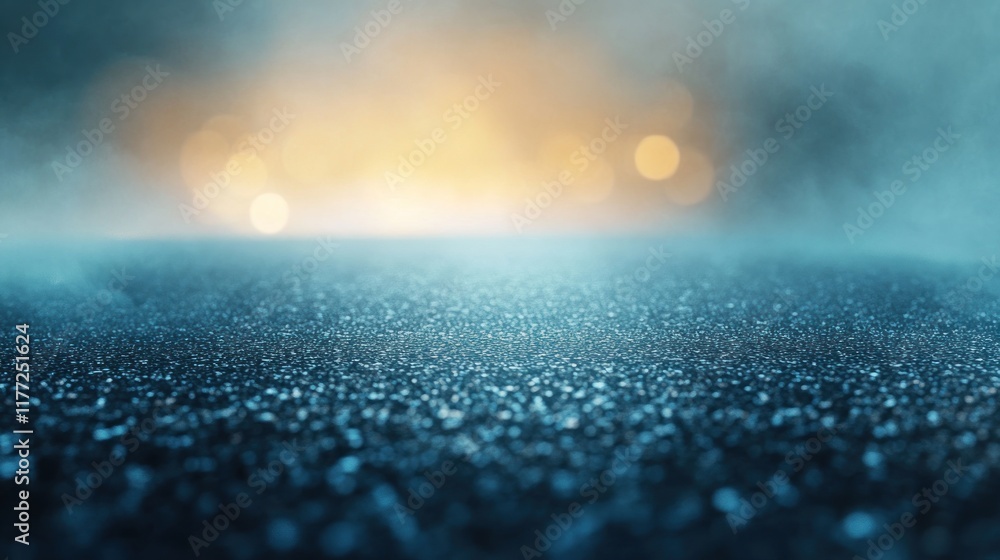 Aufkleber a misty, illuminated surface with a shimmering effect, creating a dreamy atmosphere.