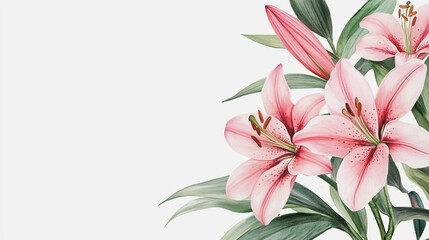 Fototapeta premium wedding invitation card background vector. Minimal hand painted watercolor botanical flowers texture template background. Design for wedding, vip cover, poster, rsvp moderncard.Valentine's Day