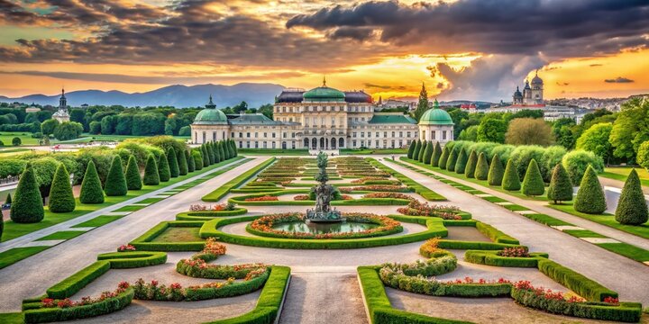 Belvedere Palace Gardens Vienna - Austrian Summer Landscape Photography