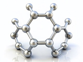 Benzene Molecular Structure Diagram - Chemistry Education Stock Photo