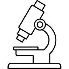 Microscope Outline Art Vector