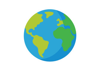 Earth vector art on white background

