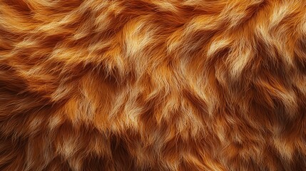 Naklejka premium Close-up of ginger animal fur texture, background for design or advertising